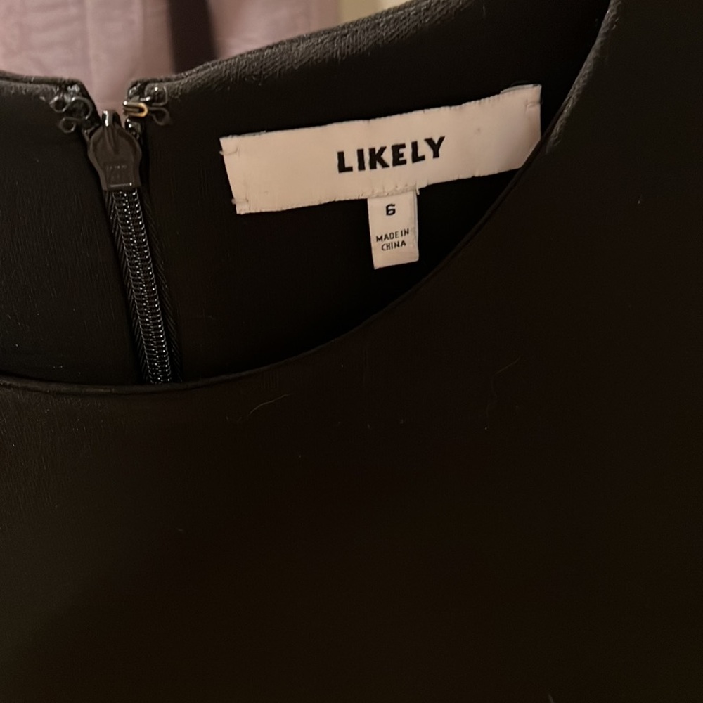 LIKELY BECKETT DRESS. BLACK. SIZE 6 - Picture 2 of 7